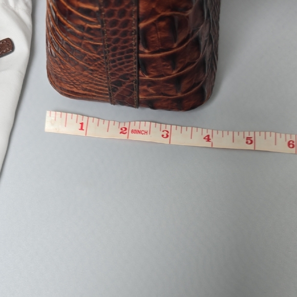 Brahmin Rich Brown Crocodile Embossed Satchel Set - Picture 12 of 15